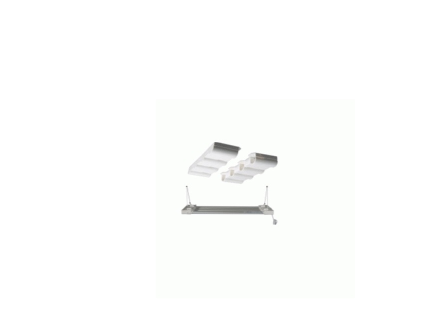LED-SL48T No Inventory 120V-277V One End Power Lamp Holder Brackets with Single LED T8 Tube, White