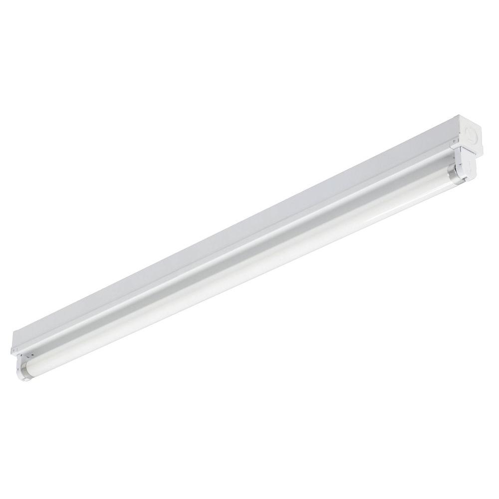 S48S-120 4 ft. 1-Lamp Fluorescent Strip Light - White