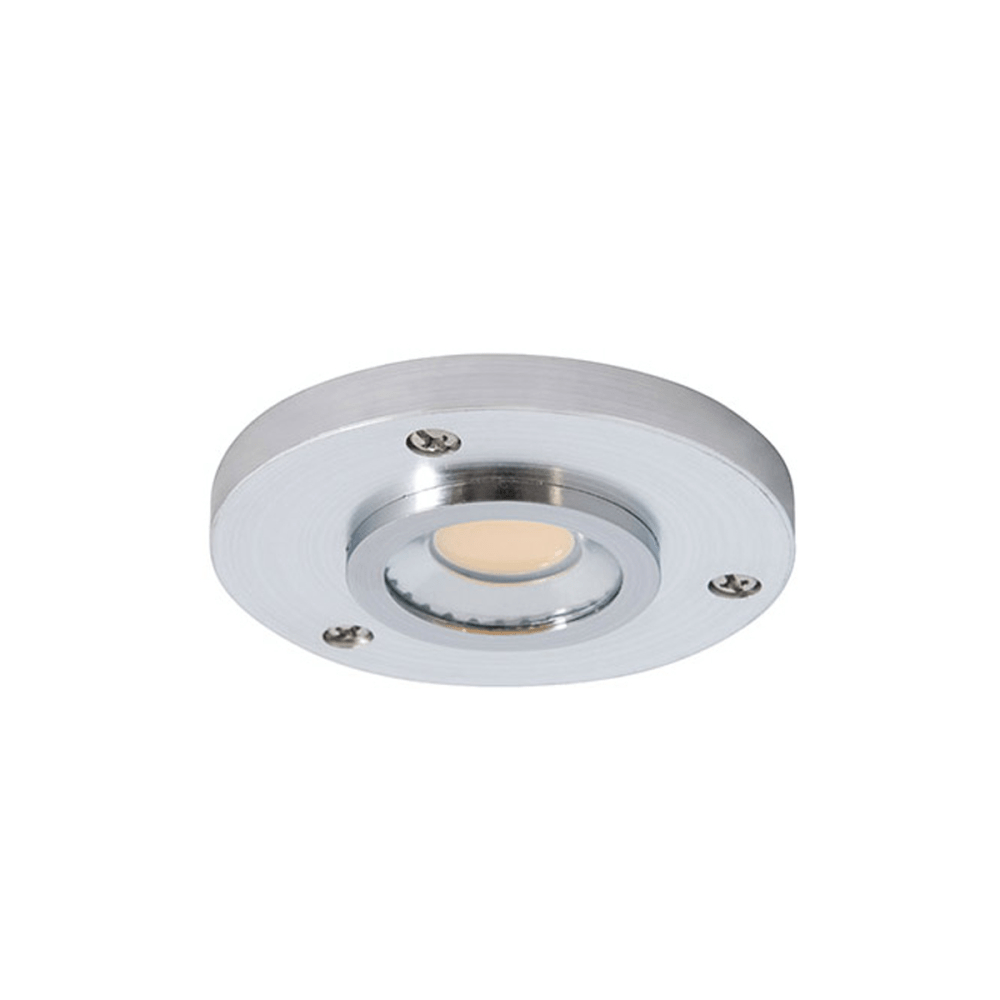 LED-3PA10NKL 3-Lights Aluminum Engine LED Puck Light with 8 in. Cord & Quick Connector & Plug in LED Driver - 3000K