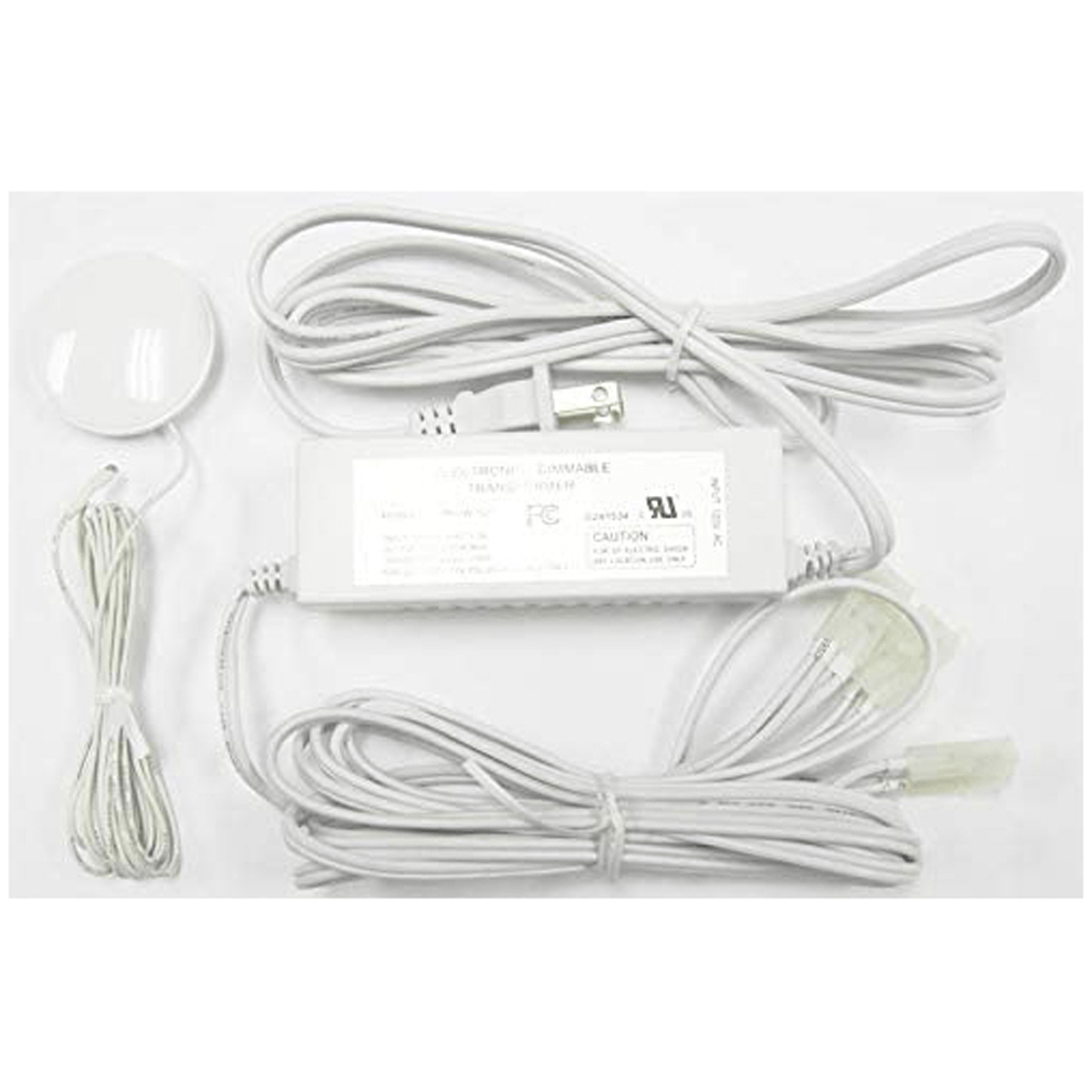 DIM60-120-WT 60W & 12V Dimmer & Transformer with Touch Pad - White