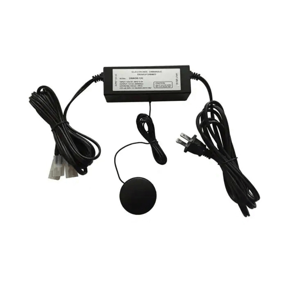 DIM60-120-BLK 60W 12V Dimmer & Transformer with Touch Pad - Black
