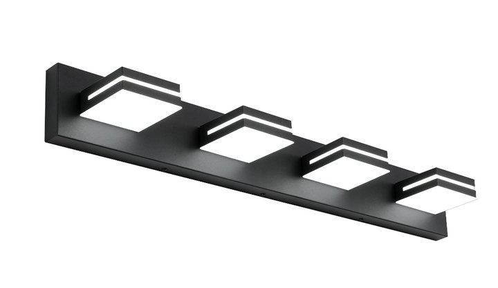 3CCT-VL4BLK Vanity Rotatable Square LED Light