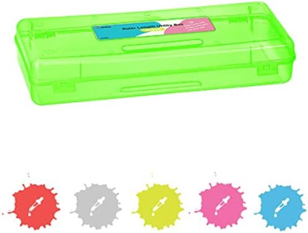 No.0053 Multipurpose Ruler Length Utility Box, Green - Pack of 12