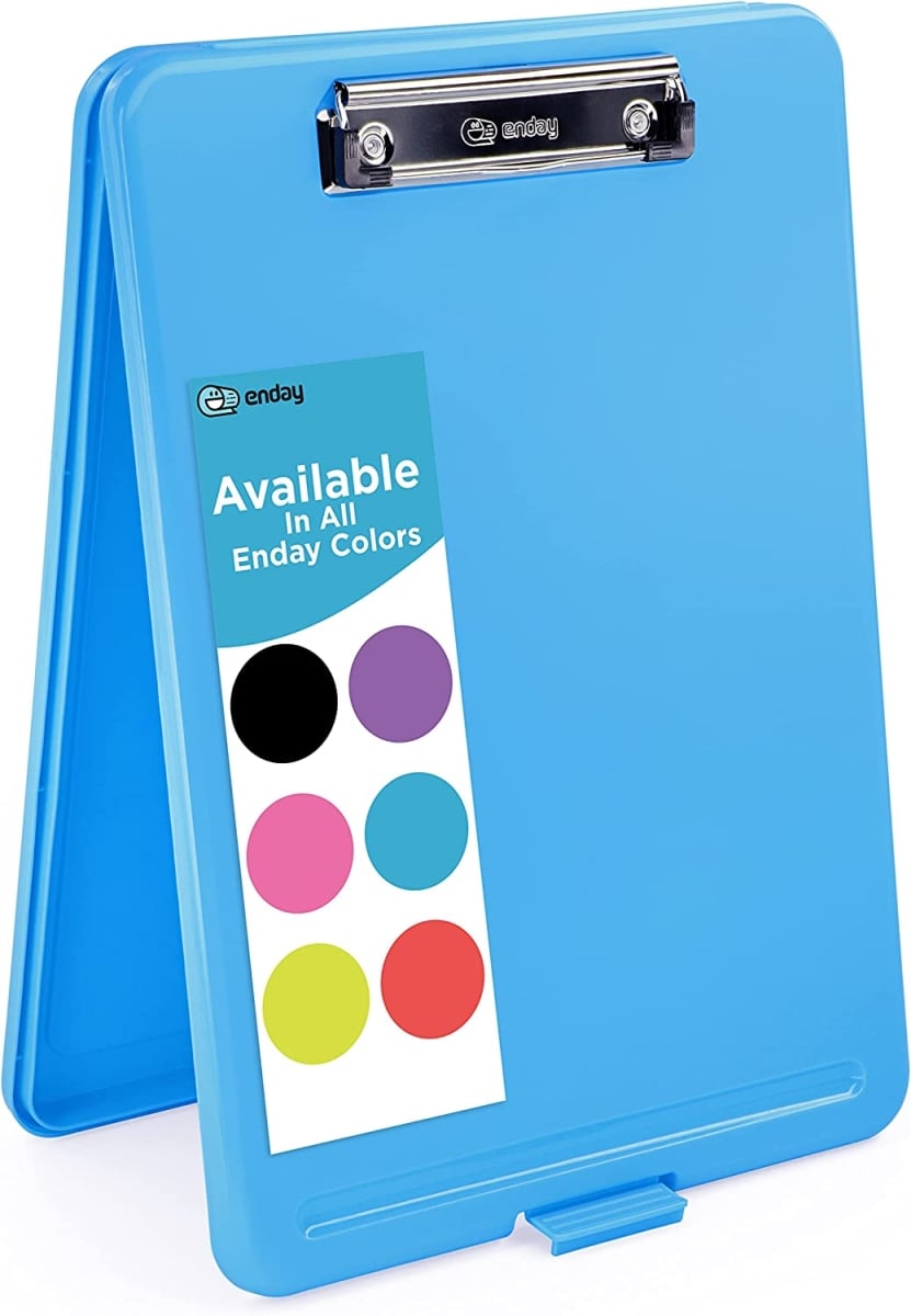 No.0461 Translucent Clipboard Storage Case, Blue - Pack of 18