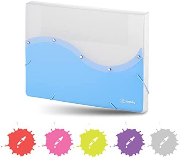 No.0536 Two Tone Letter Size Document Case, Blue - Pack of 24