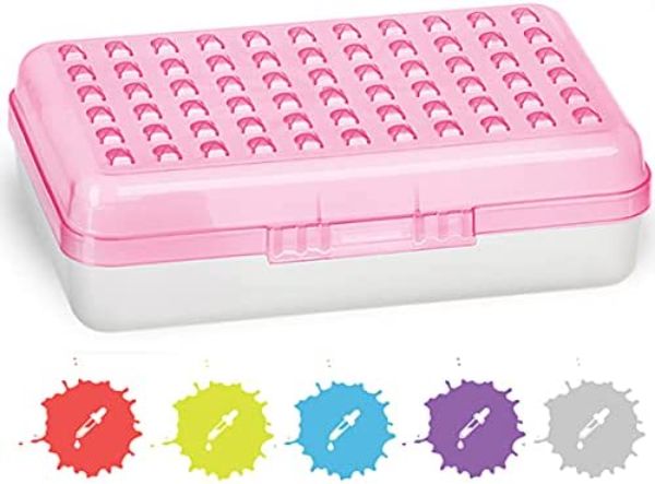 No.0623 Assorted Color Dots Pencil Case, Pink - Pack of 24