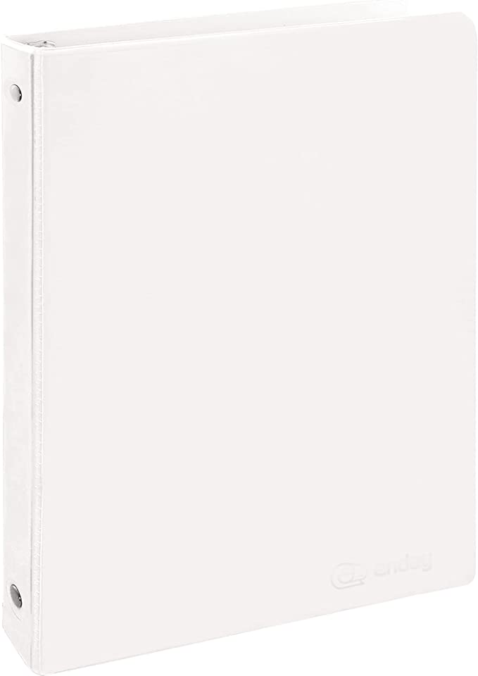 No.1184 3 in. D-Ring View Binder, White - Pack of 12