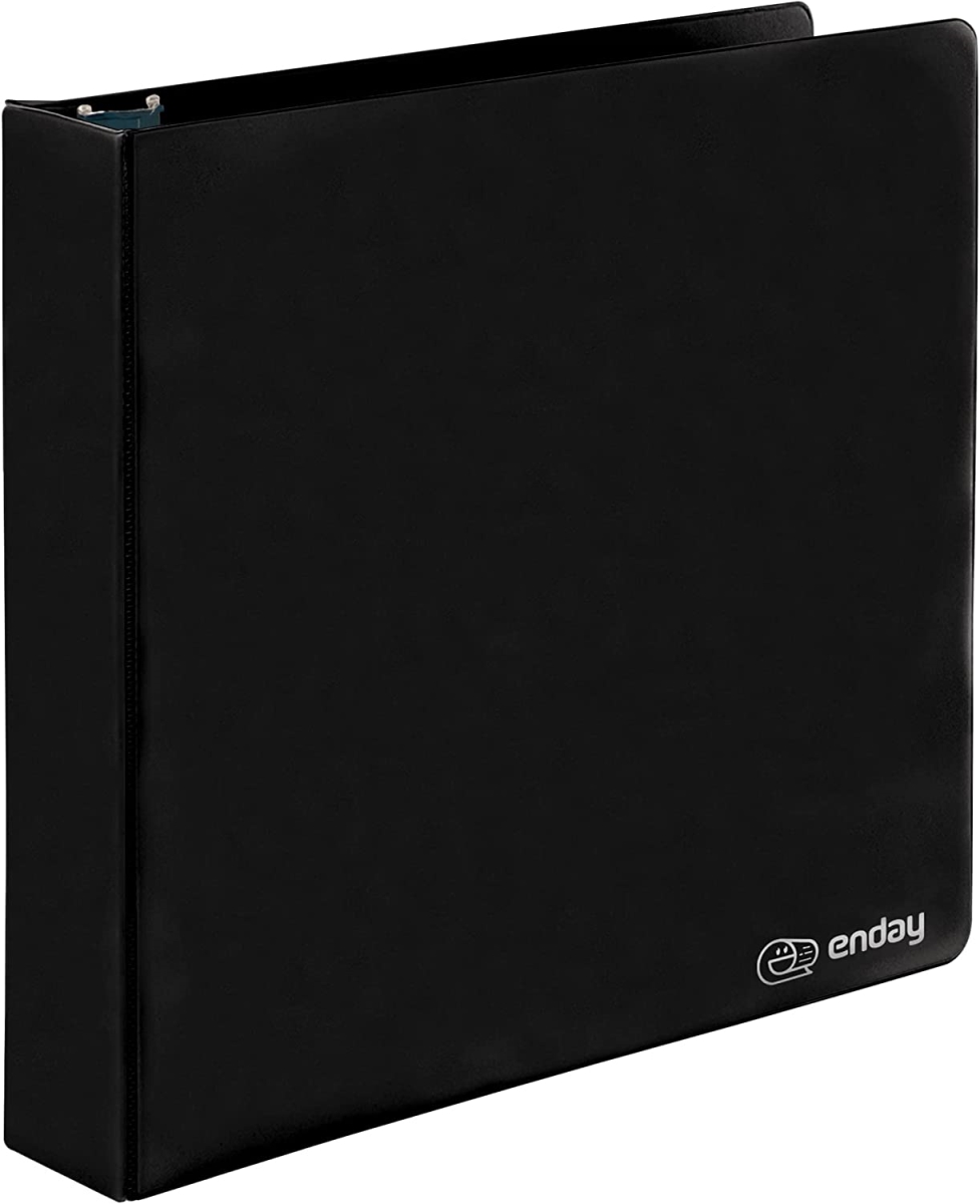 Picture of Enday No.1186 1 in. O-Ring View Binder&#44; Black - Pack of 12