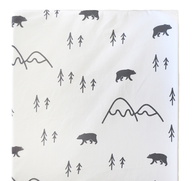 Picture of My Baby Sam CPC84 Little Bear Changing Pad Cover - Black