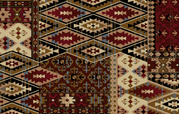 30 x 46 in. Cozy Cabin Apache Printed Nylon Kitchen Mat & Rug