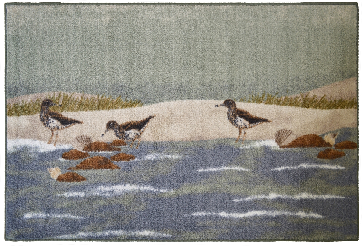 Seaside Sandpiper Beach Area Rug - 30 x 46 in.