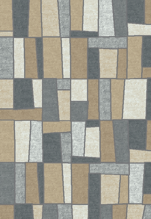 5 ft. 3 in. x 7 ft. 3 in. Denver Gridlock Area Rug - Multi Color