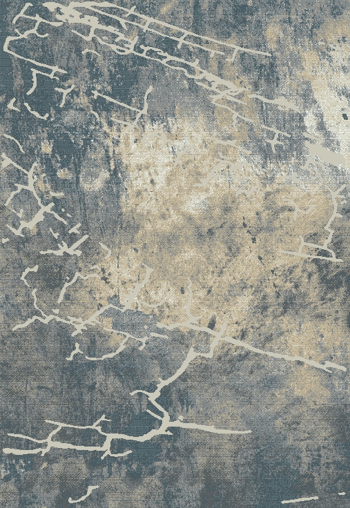 7 ft. 10 in. x 9 ft. 10 in. Denver Lightning Area Rug - Gray