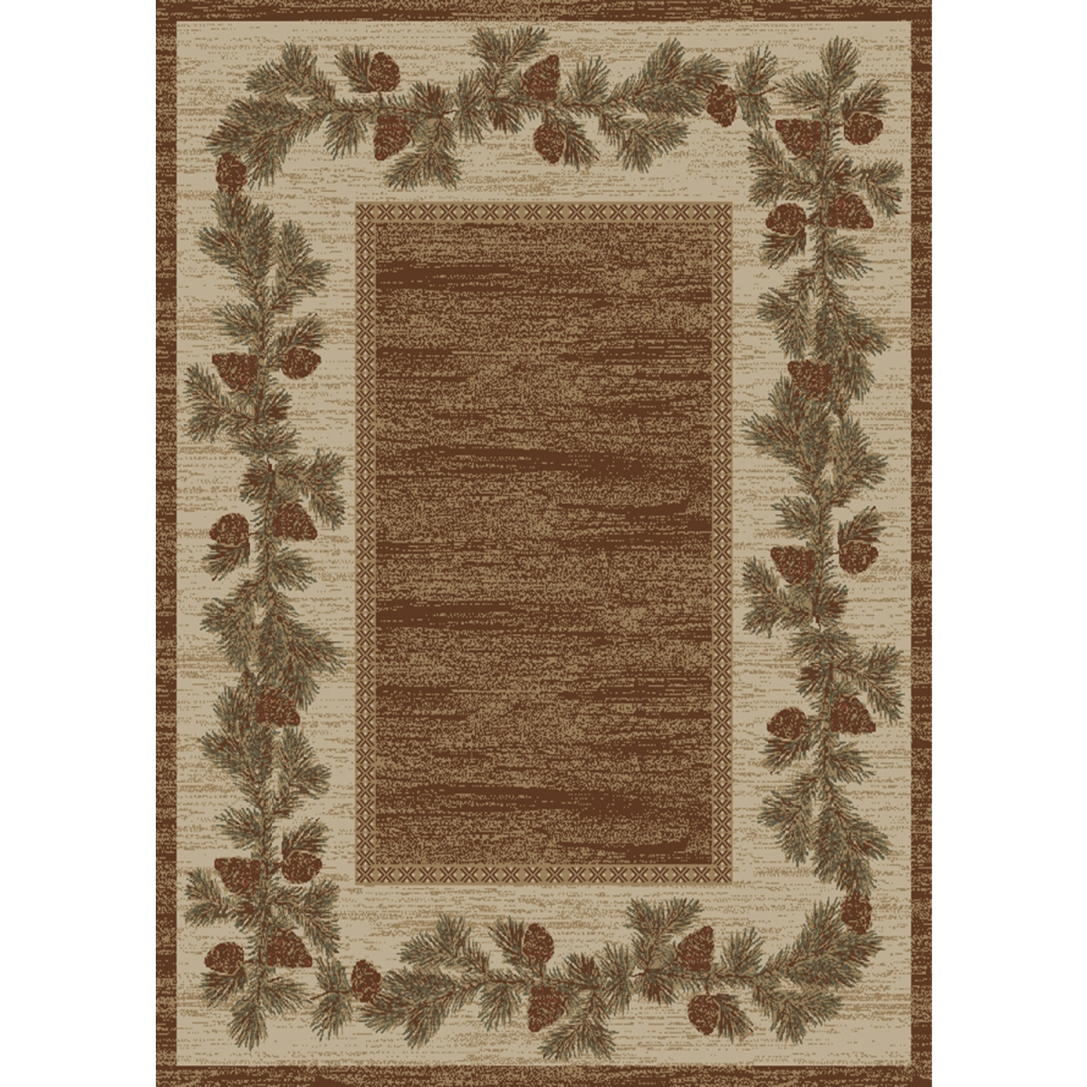 3 ft. 11 in. x 5 ft. 3 in. Hearthside Mountain View Area Rug - Brown