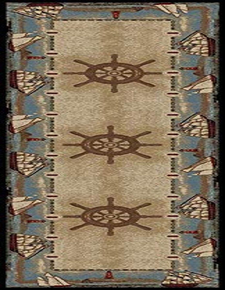 2 ft. 3 in. x 7 ft. 7 in. American Destination Key West Area Rug - Multi Color