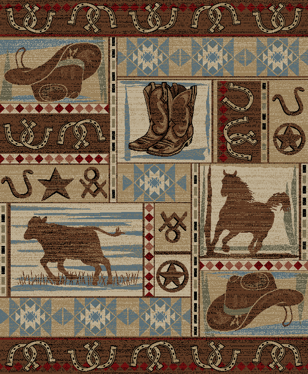 2 ft. 3 in. x 3 ft. 3 in. Hearthside Desperado Area Rug, Multi Color