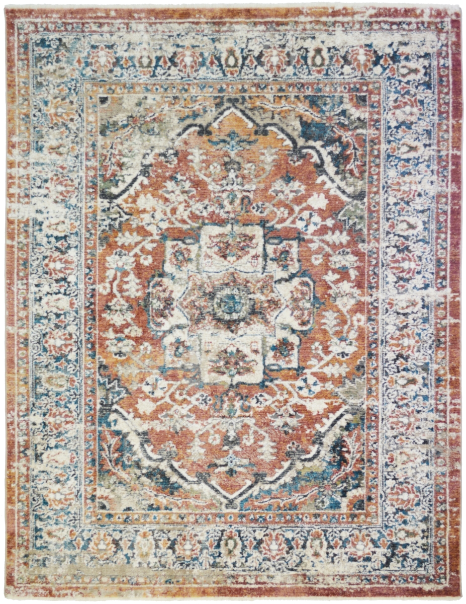 2 ft. 1 in. x 7 ft. 5 in. Oxford Dover Area Rug, Rust