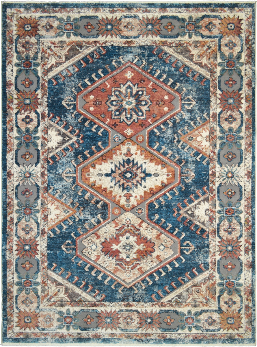 2 ft. 1 in. x 7 ft. 5 in. Oxford Sahara Area Rug, Blue