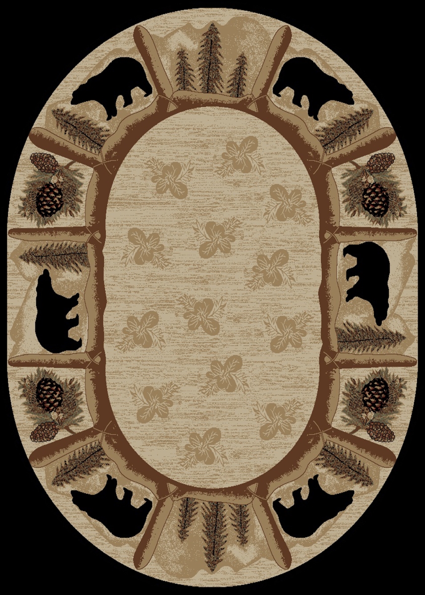HS7472 8X10OV 7 ft. 10 in. x 9 ft. 10 in. Oval Hearthside Toccoa Area Rug, Multi Color