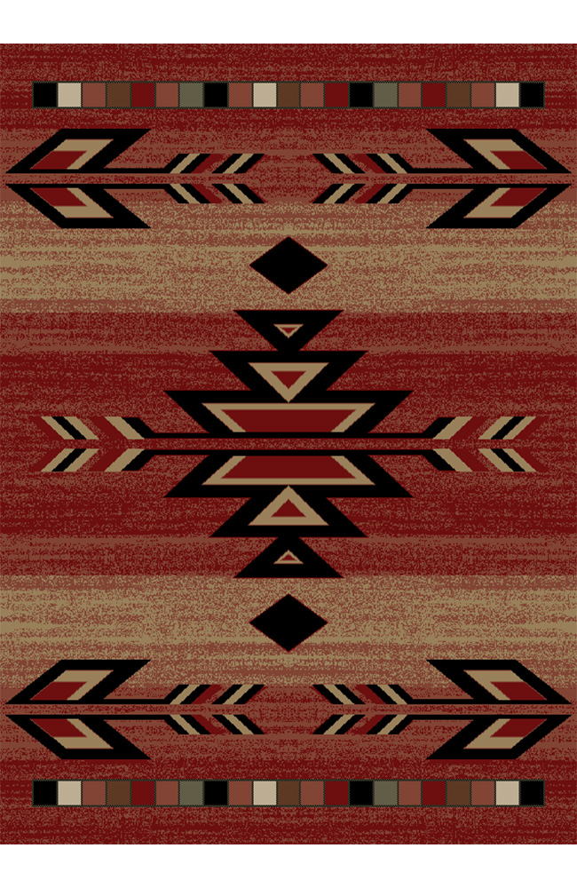 2 ft. 3 in. x 7 ft. 7 in. Hearthside Rio Grande Area Rug, Red