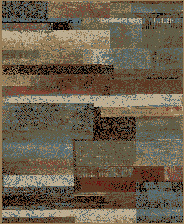 HS7731 5X8 5 ft. 3 in. x 7 ft. 3 in. Hearthside Scenic Vision Area Rug, Multi Color