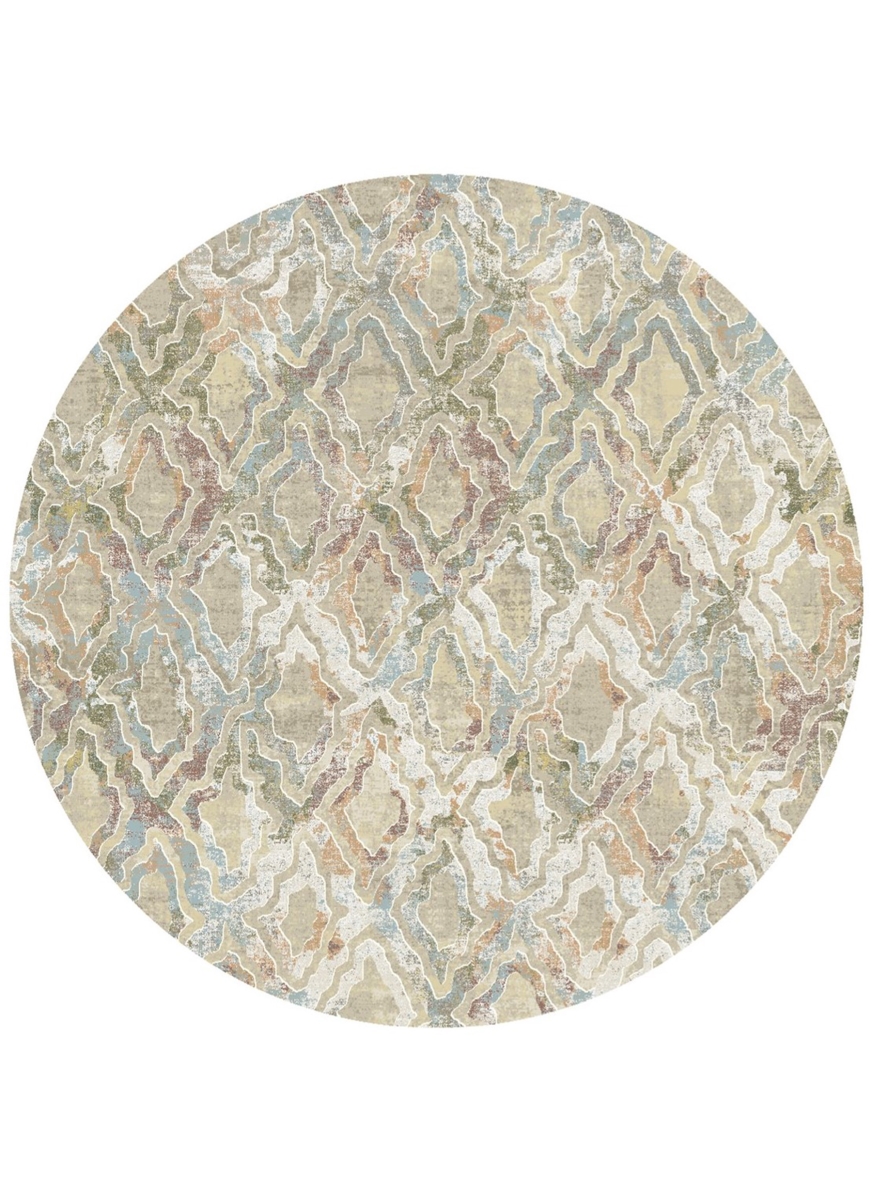 7 ft. 10 in. Windsor Valencia Round Rug, Multi Color