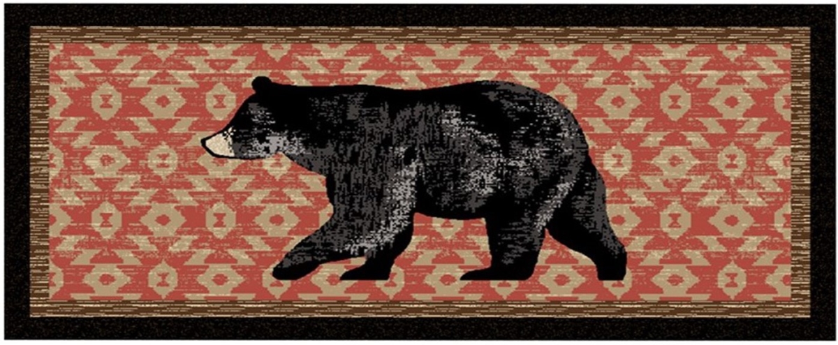 Picture of Mayberry Rug CC20677 20X44 20 x 44 in. Cozy Cabin Printed Nylon Kitchen Mat & Rug&#44; Nature Trail