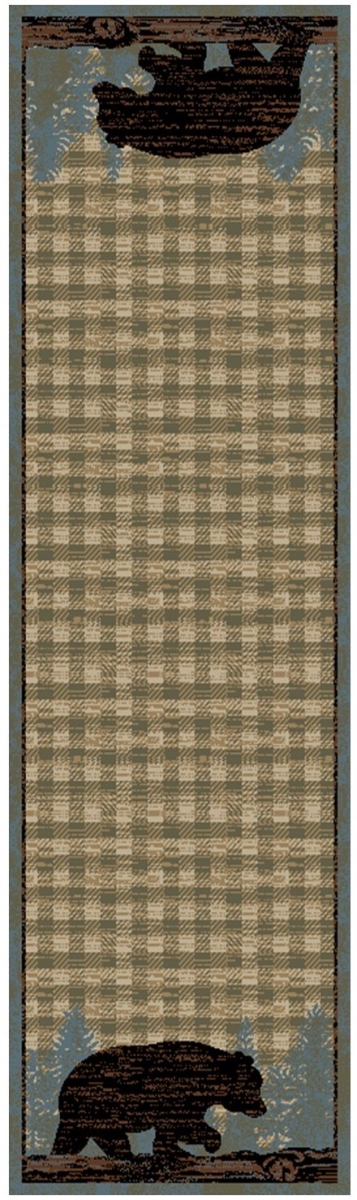 2 x 8 ft. American Destination Ashland Area Rug - Blue