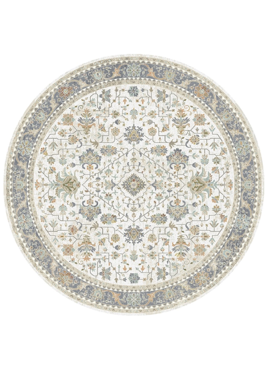 7 ft. 10 in. Windsor Manchester Round Rug, Ivory