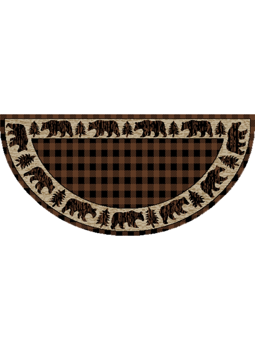 Wedge American Destination Trailing Edge Area Rug - Brown - 2 ft. 2 in. x 5 ft. 3 in.