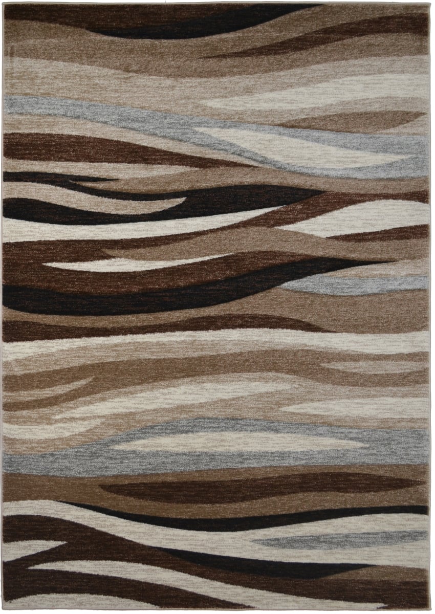 2 ft. 3 in. x 3 ft. 3 in. Tacoma Impulse Area Rug - Brown