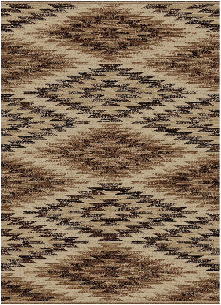 2 ft. 3 in. x 7 ft. 7 in. Lodge King La Cruces Area Rug, Brown