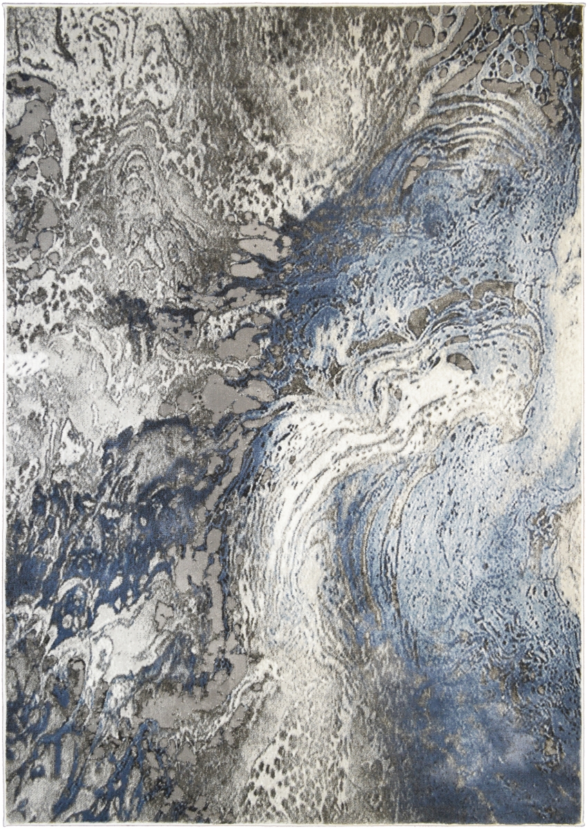 EV8616 12X15 11 ft. 9 in. x 15 ft. 1 in. Everest Splash Area Rug, Blue
