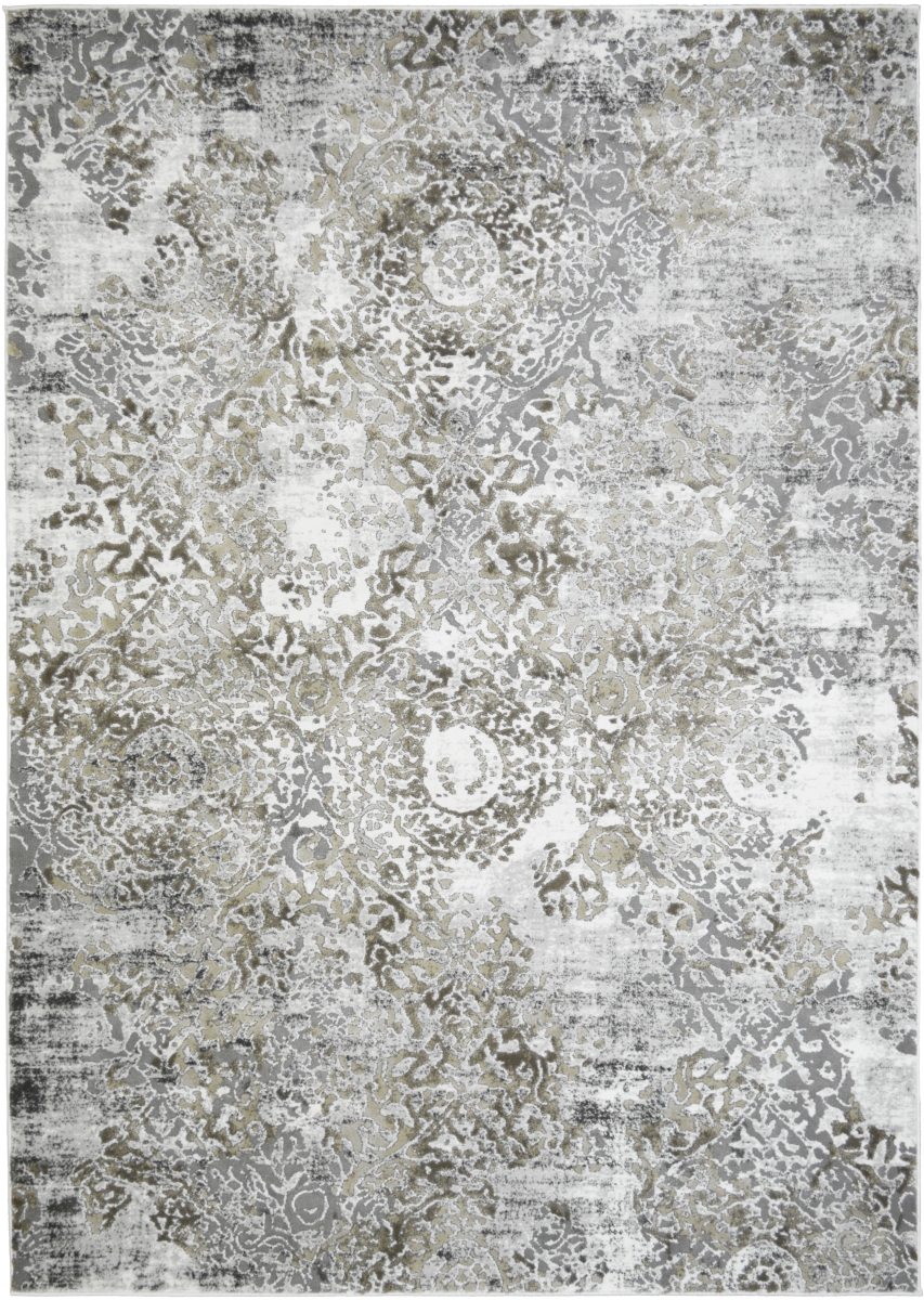 EV8641 12X15 11 ft. 9 in. x 15 ft. 1 in. Everest Ironsides Modern Rectangle Area Rug, Gold