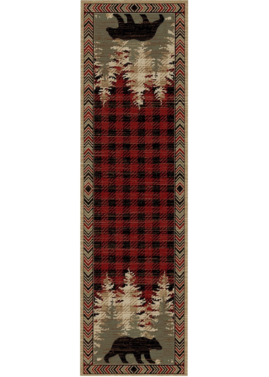2 ft. 3 in. x 7 ft. 7 in. American Destination Blowing Rock Area Rug, Red