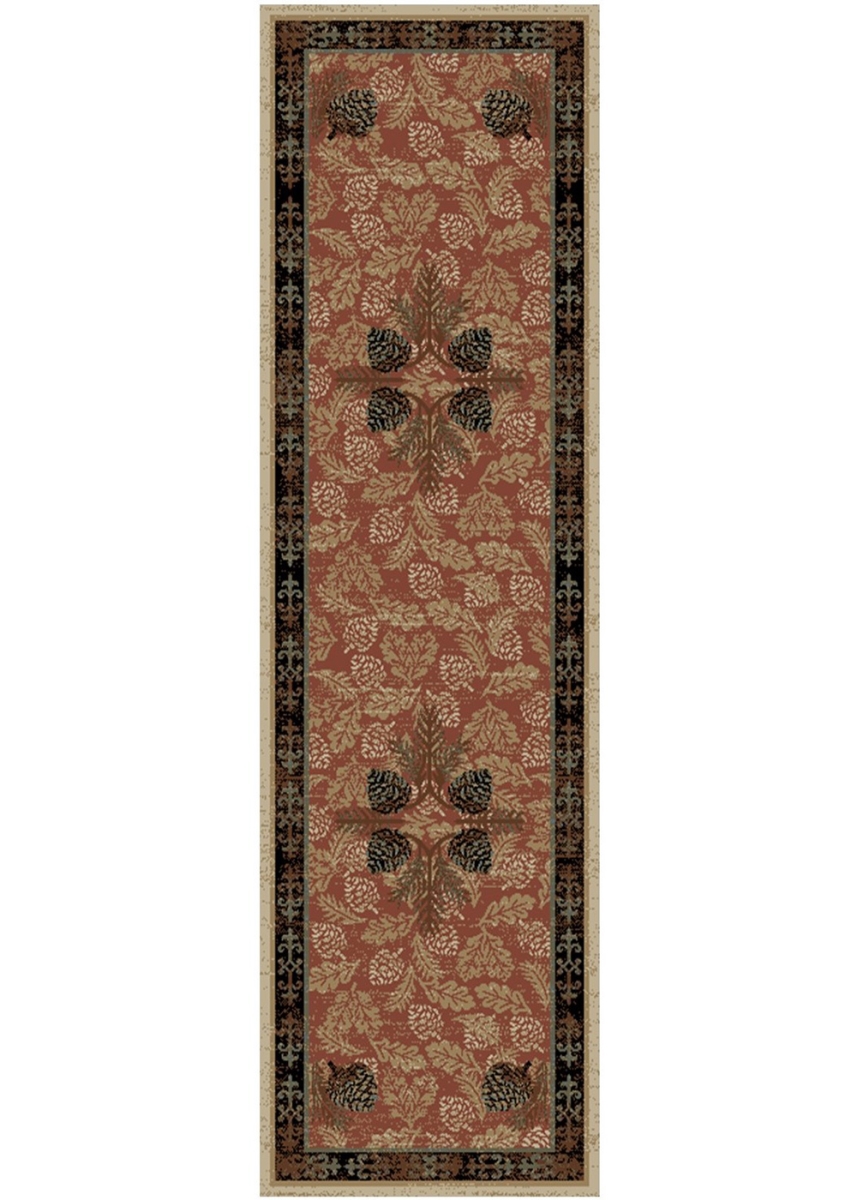 AD8807 2X8 2 ft. 3 in. x 7 ft. 7 in. American Destination Baton Rouge Area Rug, Brick -  Mayberry Rug