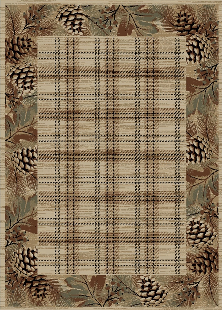 AD8831 5X8 5 ft. 3 in. x 7 ft. 3 in. American Destination Pembroke Plaid Area Rug, Multi Color