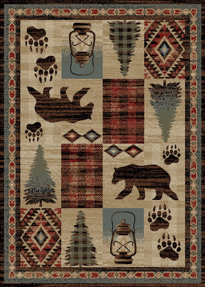 2 x 4 ft. American Destination Cypress Creek Area Rug, Multi Color