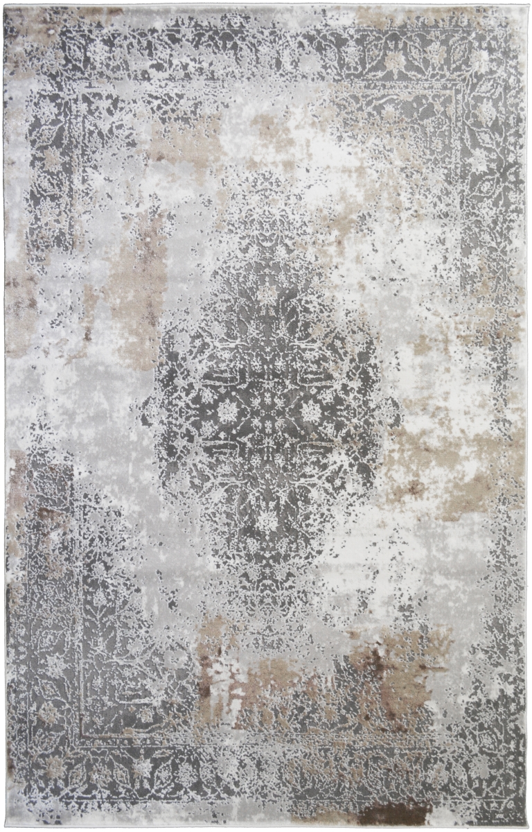 EV8881 8X10 7 ft. 10 in. x 9 ft. 10 in. Everest Olympia Area Rug, Gold