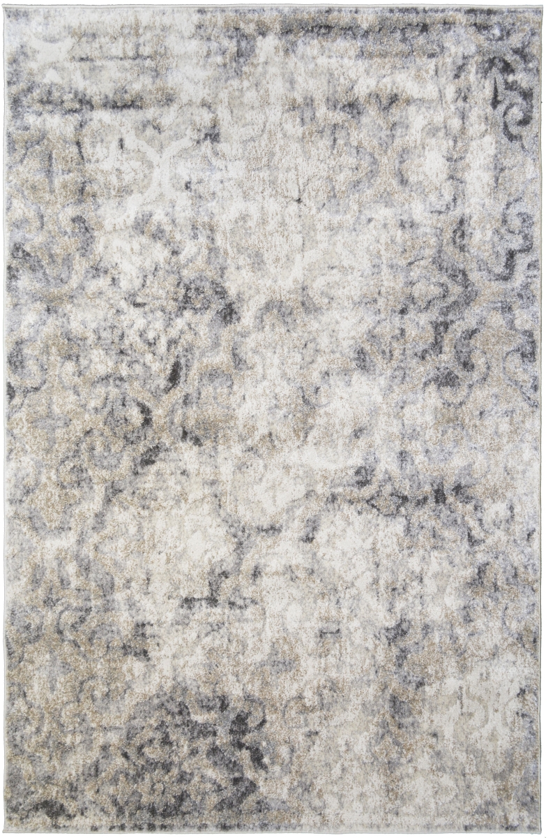 7 ft. 10 in. x 9 ft. 10 in. Calypso Rectangular Rug, Gray