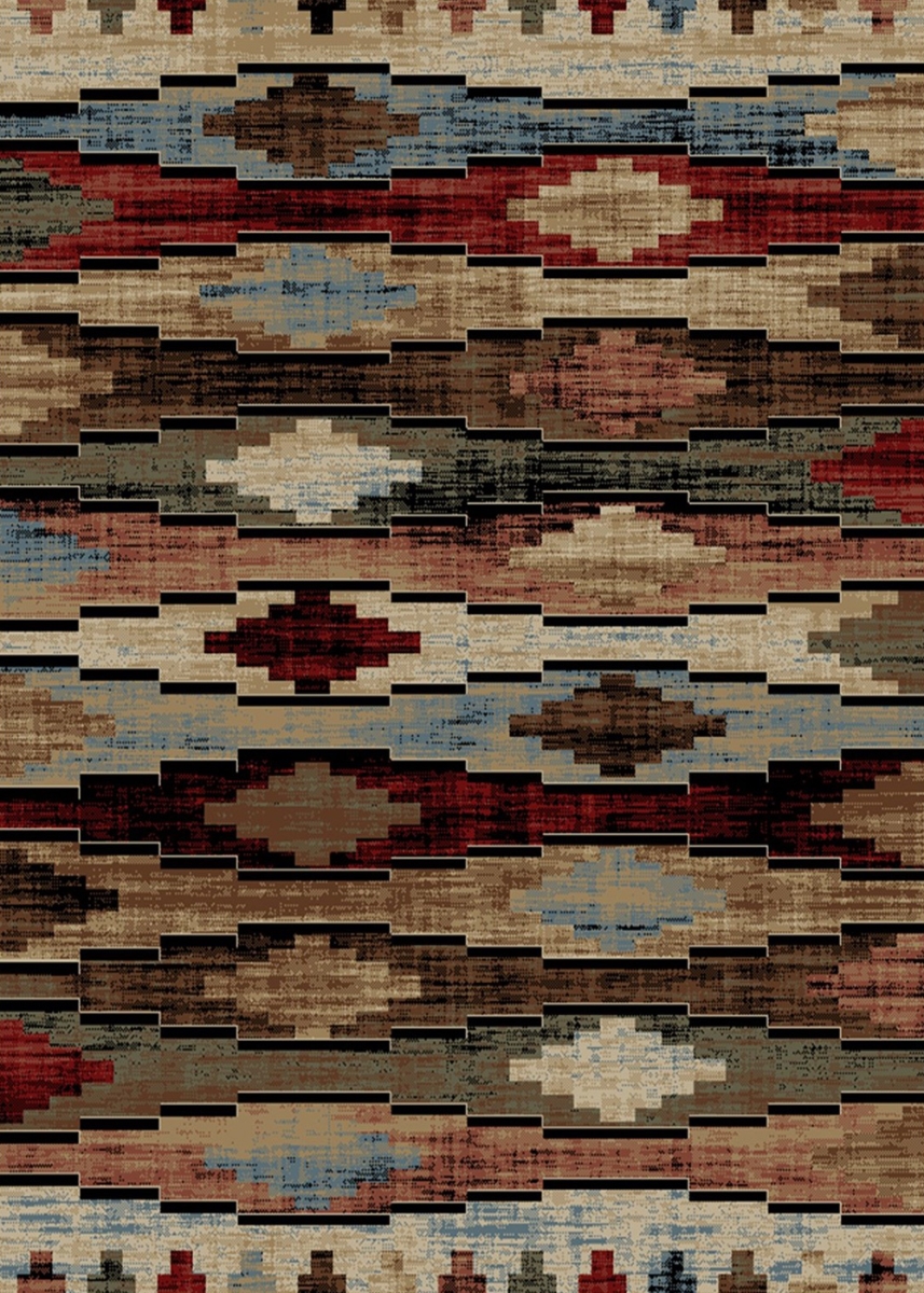 2 x 4 ft. American Destination Cross Plains Area Rug - Multi Color