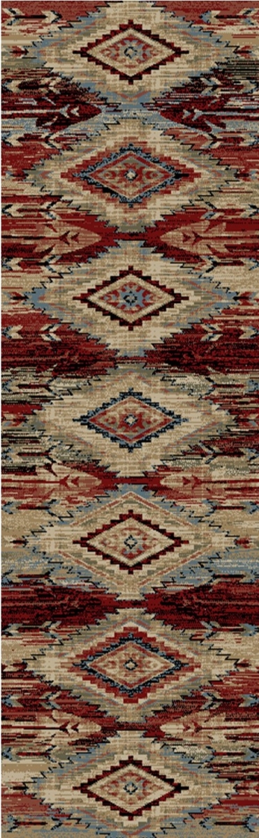2 ft. 3 in. x 7 ft. 7 in. American Destination Broken Bow Area Rug, Multi Color