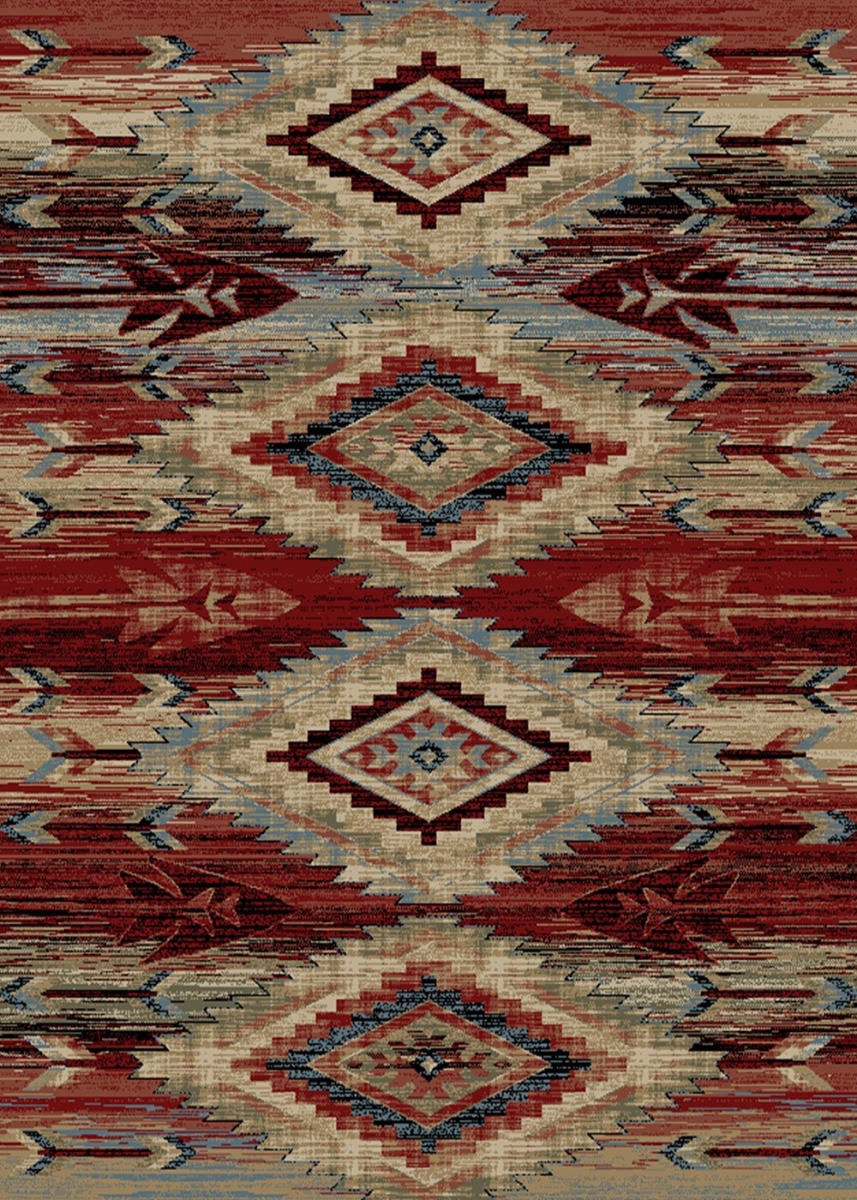 5 ft. 3 in. x 7 ft. 3 in. American Destination Broken Bow Area Rug, Multi Color