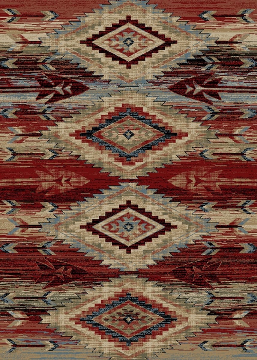 7 ft. 10 in. x 9 ft. 10 in. American Destination Broken Bow Area Rug - Multi Color