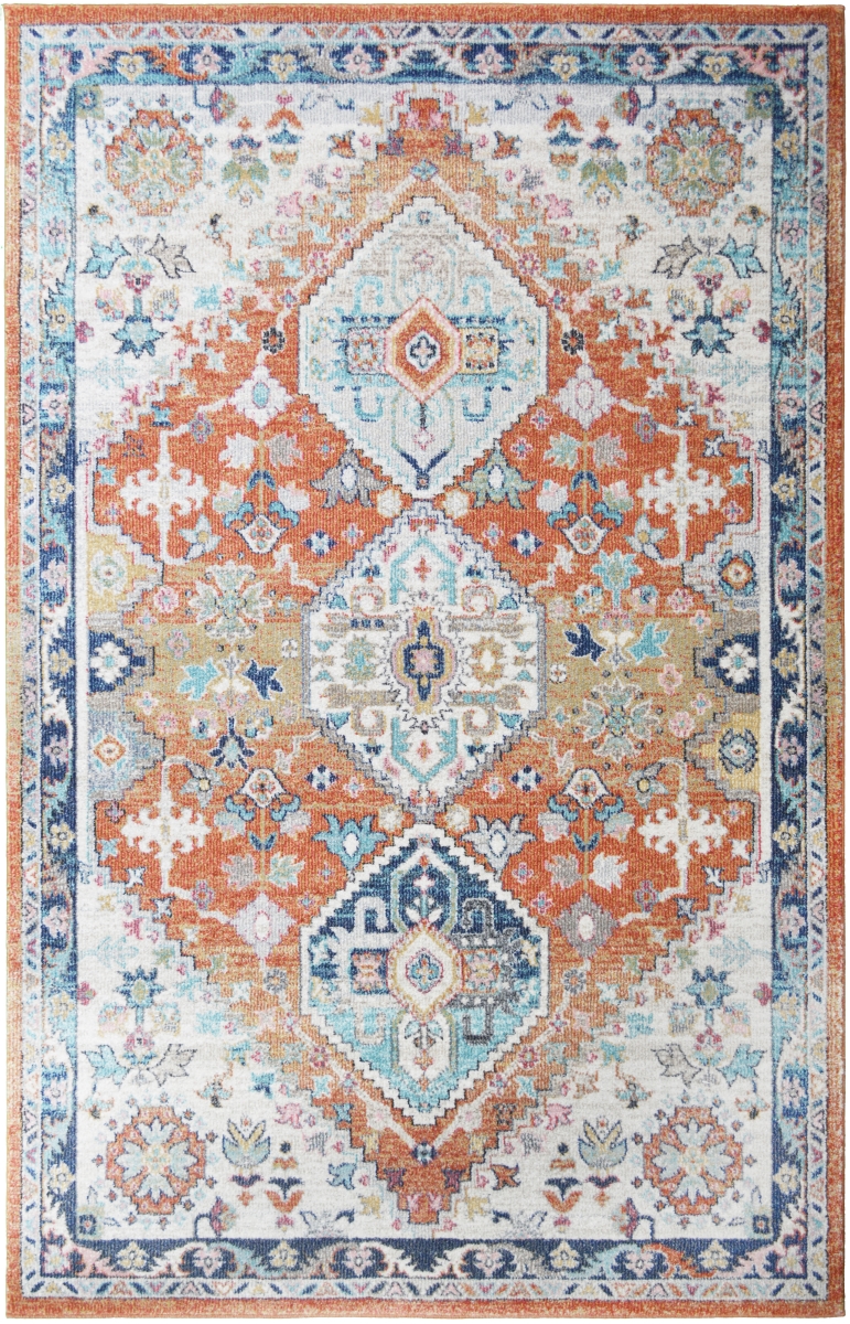 5 ft. 3 in. x 7 ft. 3 in. Barcelona Seville Area Rug - Rust