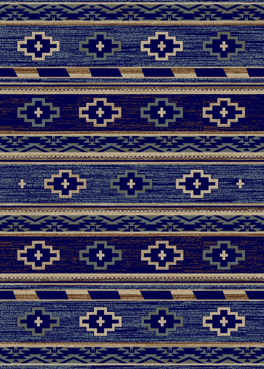 Hearthside Star Valley Area Rug - Navy - 2 ft. 2 in. x 7 ft. 7 in.