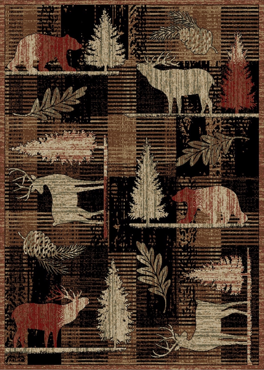 HS9603 2X8 2 ft. 2 in. x 7 ft. 7 in. Hearthside Roaming Freely Multi Area Rug, Multi Color