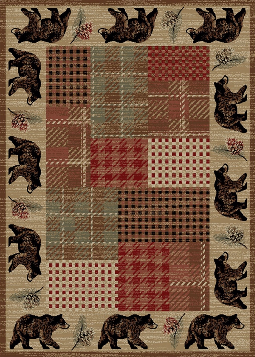 HS9681 5X8 5 ft. 3 in. x 7 ft. 3 in. Hearthside Rover Area Rug, Multi Color