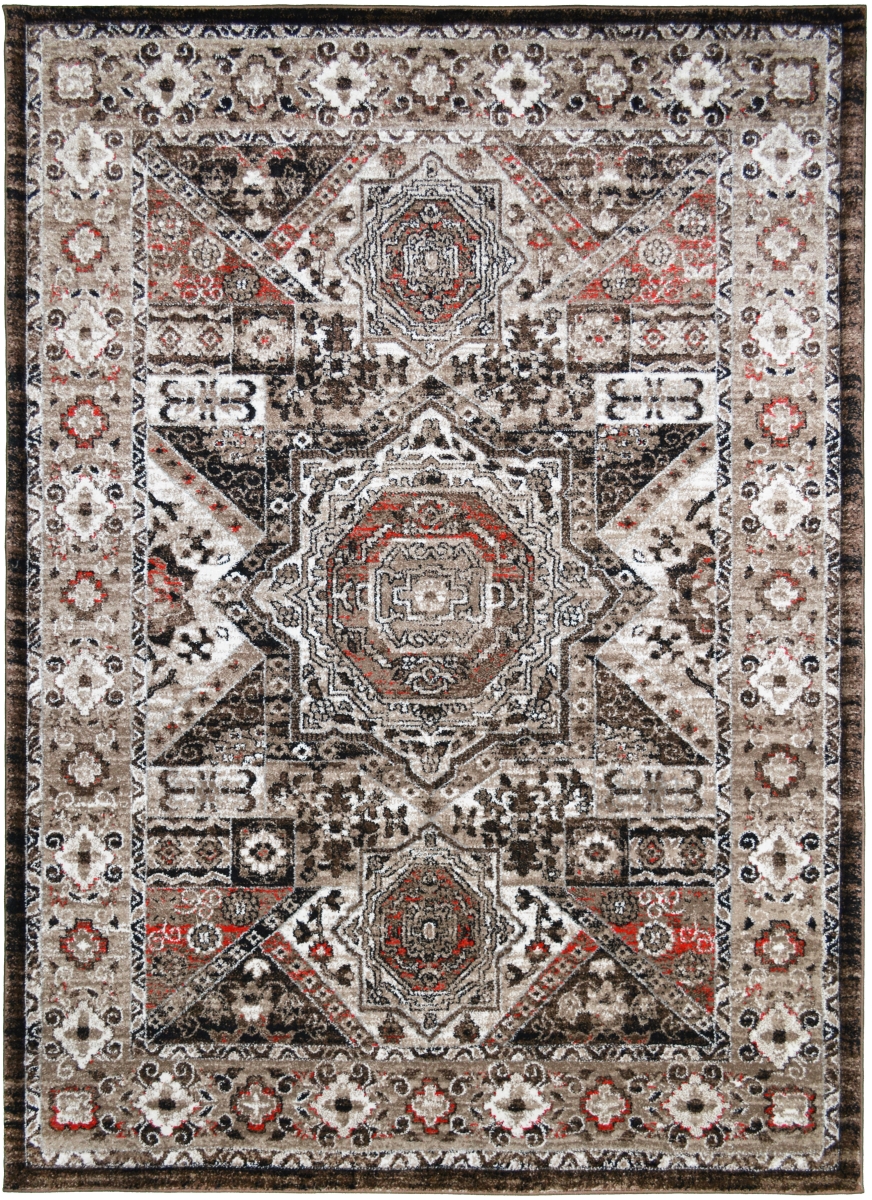 2 ft. 3 in. x 7 ft. 7 in. Tacoma Kershaw Area Rug - Brown