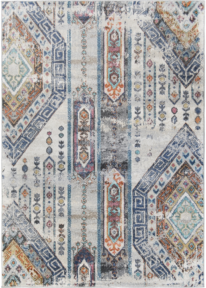 5 ft. 3 in. x 7 ft. 3 in. Barcelona Mayan Area Rug - Ivory